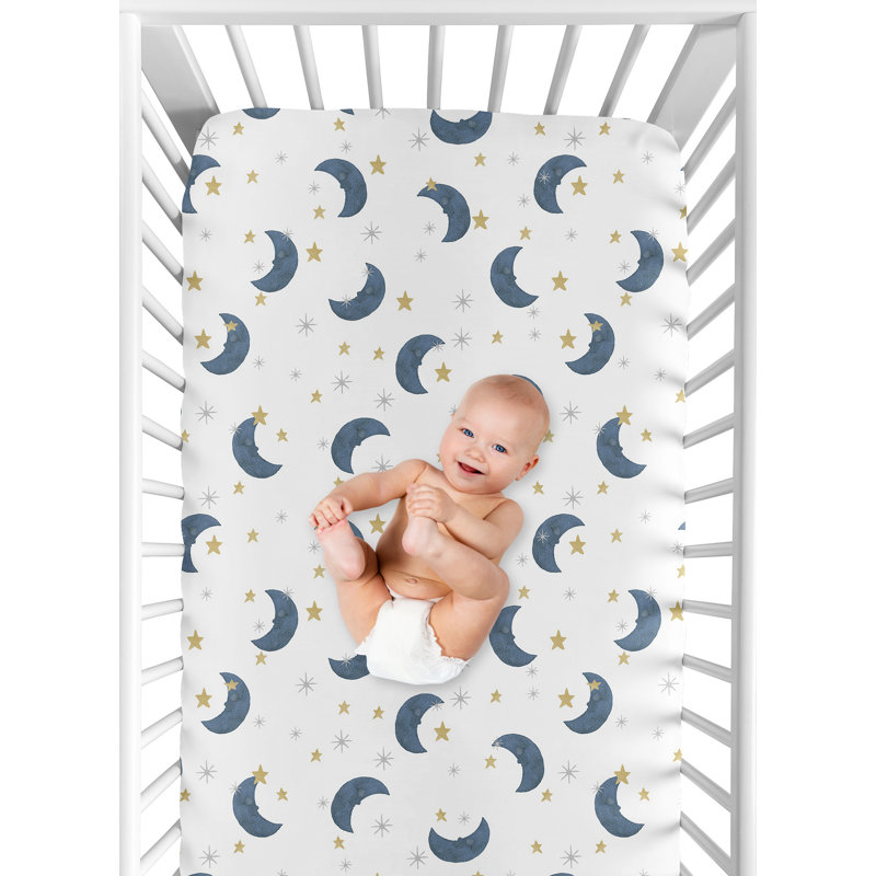 Sweet Jojo Designs Moon Bear Star Fitted Mini Crib Sheet Reviews Wayfair Canada